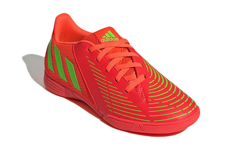 Lookbook 兒童 adidas Predator Edge.4 Sala 室內場地 防滑耐磨 低筒 足球鞋 紅綠