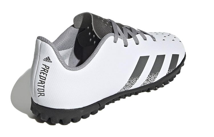 Shop 兒童 adidas Predator Freak.4 合成草地 防滑輕便耐磨 足球鞋 白黑