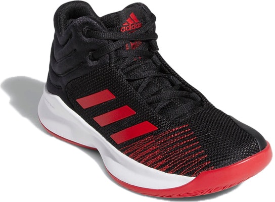 (Preschool) adidas Pro Spark 2018 K Wide 'Black Scarlet' BB9146 Lookbook (Preschool) adidas Pro Spark 2018 K Wide 'Black Scarlet' BB9146