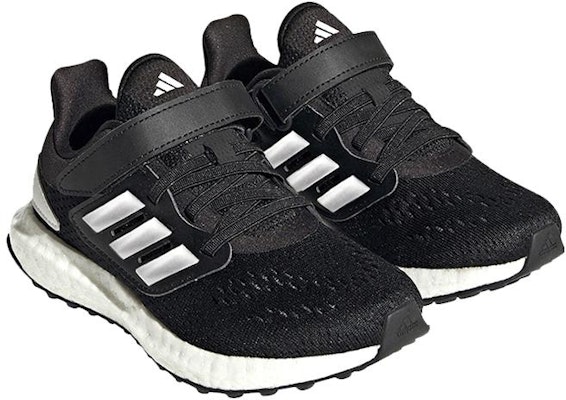 (Preschool) adidas PureBoost 22 C 'Black Silver Metallic White' IF5546 Lookbook (Preschool) adidas PureBoost 22 C 'Black Silver Metallic White' IF5546