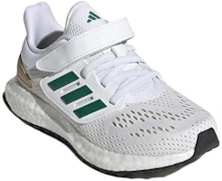 Lookbook 中童 adidas Pureboost 22 防滑耐磨透氣 低筒 兒童跑步鞋 白綠