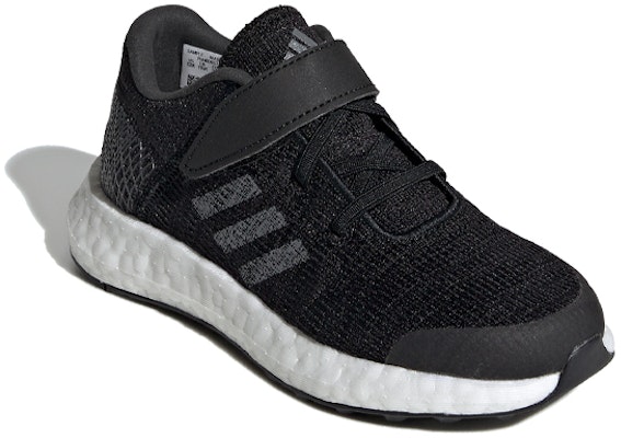 (PS) adidas PureBoost Go J 'Core Black' Hitam Inti Anak-anak F34013 Lookbook (PS) adidas PureBoost Go J 'Core Black' Hitam Inti Anak-anak F34013