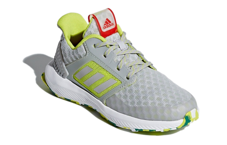 (PS) adidas Rapidarun Cool K 'Gray Yellow White' 圖 3