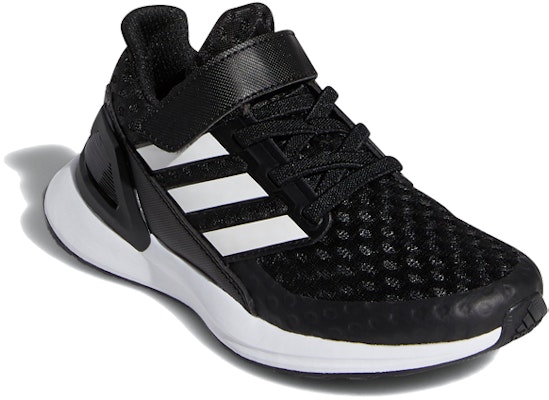 (Preschool) adidas RapidaRun J 'Black White' EF9258 Lookbook (Preschool) adidas RapidaRun J 'Black White' EF9258