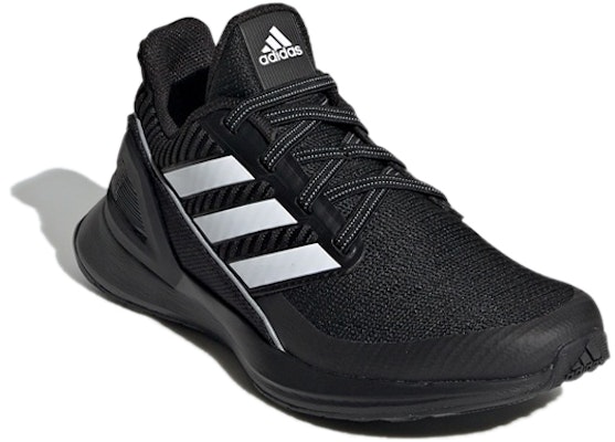 (Youth) adidas RapidaRun Knit EL C 'Core Black' EE7639 Lookbook (Youth) adidas RapidaRun Knit EL C 'Core Black' EE7639