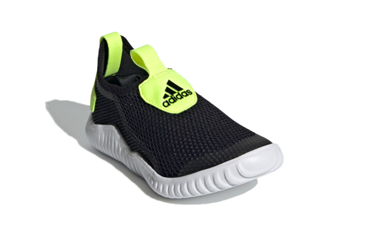 Lookbook 中童 adidas Rapidazen S.Rdy C 休閒運動 防滑透氣 低筒 跑步鞋 黑黃