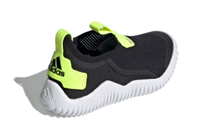 Shop 中童 adidas Rapidazen S.Rdy C 休閒運動 防滑透氣 低筒 跑步鞋 黑黃