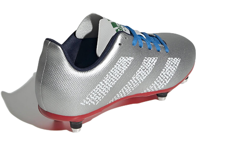 Shop 兒童 adidas Rugby SG 靴子 舒適耐磨橄欖球鞋 銀灰色