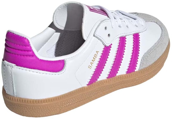 (Preschool) adidas Samba OG C 'White Purple Burst Gum' IE8848 Shop (Preschool) adidas Samba OG C 'White Purple Burst Gum' IE8848