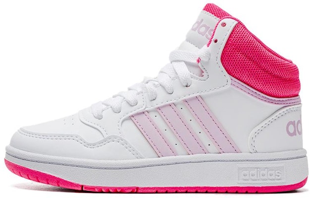 (Youth) adidas Hoops 3.0 Mid 'White Orchid Fusion' IF2722 Buy (Youth) adidas Hoops 3.0 Mid 'White Orchid Fusion' IF2722
