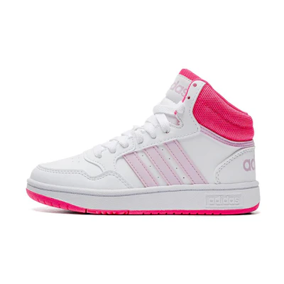 (Youth) adidas Hoops 3.0 Mid 'White Orchid Fusion'