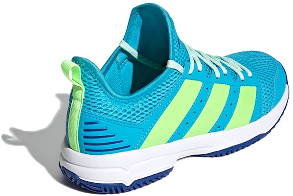 兒童 adidas Stabil 室內運動鞋 藍綠 Shop 兒童 adidas Stabil 室內運動鞋 藍綠