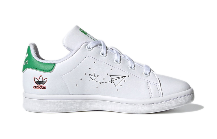 Order 中童 adidas originals StanSmith C 低筒 板鞋 白綠紅