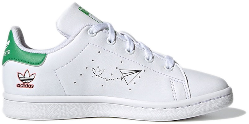 中童 adidas originals StanSmith C 低筒 板鞋 白綠紅 Order 中童 adidas originals StanSmith C 低筒 板鞋 白綠紅