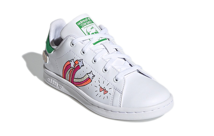 Lookbook 中童 adidas originals StanSmith C 低筒 板鞋 白綠紅