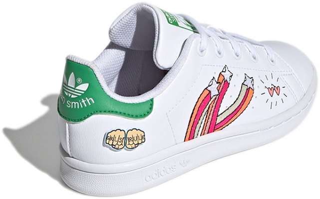 中童 adidas originals StanSmith C 低筒 板鞋 白綠紅 Shop 中童 adidas originals StanSmith C 低筒 板鞋 白綠紅