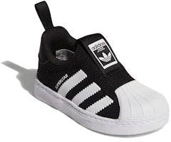 中童 adidas originals Superstar 360 C 透氣防滑 低筒 兒童板鞋 黑 Lookbook 中童 adidas originals Superstar 360 C 透氣防滑 低筒 兒童板鞋 黑