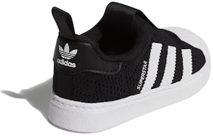 中童 adidas originals Superstar 360 C 透氣防滑 低筒 兒童板鞋 黑 Shop 中童 adidas originals Superstar 360 C 透氣防滑 低筒 兒童板鞋 黑