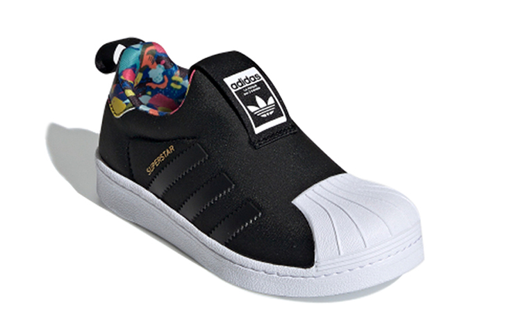 Lookbook (PS) 阿迪达斯 Superstar 360 J '经典黑' EE6265