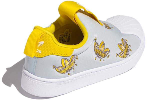 中童 adidas originals Superstar 低筒 兒童板鞋 灰黃色 Shop 中童 adidas originals Superstar 低筒 兒童板鞋 灰黃色