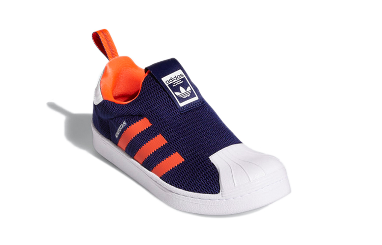 Lookbook 中童 adidas originals Superstar 360 休閒 防滑耐磨 低筒 兒童板鞋 藍橙