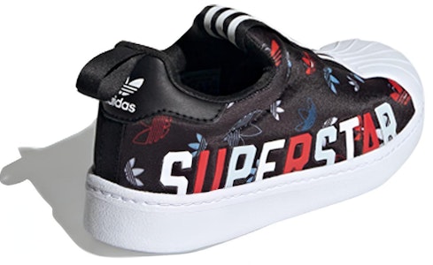 中童 adidas originals Superstar 360 X C LOGO滿印 防滑耐磨 低筒 板鞋 黑白紅 Shop 中童 adidas originals Superstar 360 X C LOGO滿印 防滑耐磨 低筒 板鞋 黑白紅