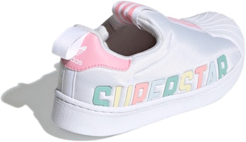 中童 adidas originals Superstar 360 X C 低筒 板鞋 白粉 Shop 中童 adidas originals Superstar 360 X C 低筒 板鞋 白粉