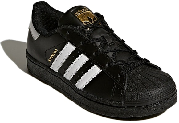 (Preschool) adidas Superstar 'Core Black' BA8379 Lookbook (Preschool) adidas Superstar 'Core Black' BA8379