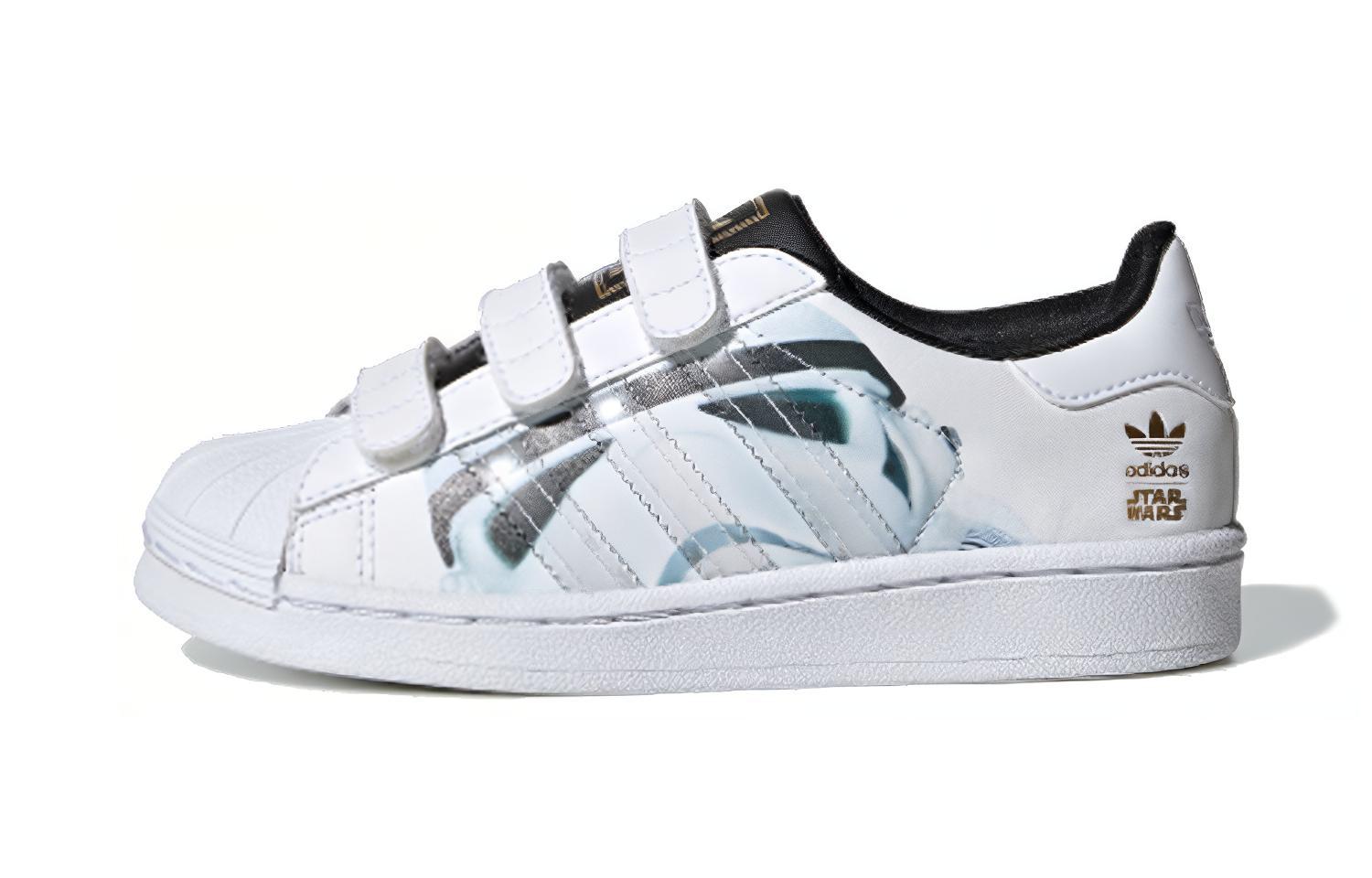 Buy 中童 adidas originals 超級巨星暴風兵 Cf C 低筒 兒童板鞋 白色