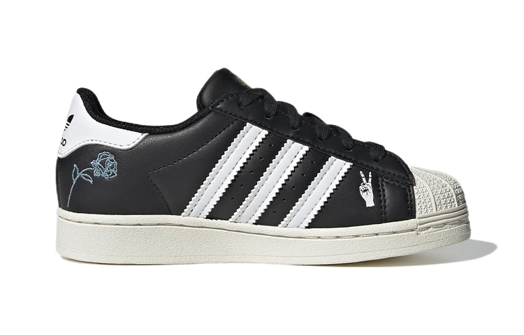 (PS) adidas Superstar Little Kid 'Empowering Graphics - Black' 圖 2