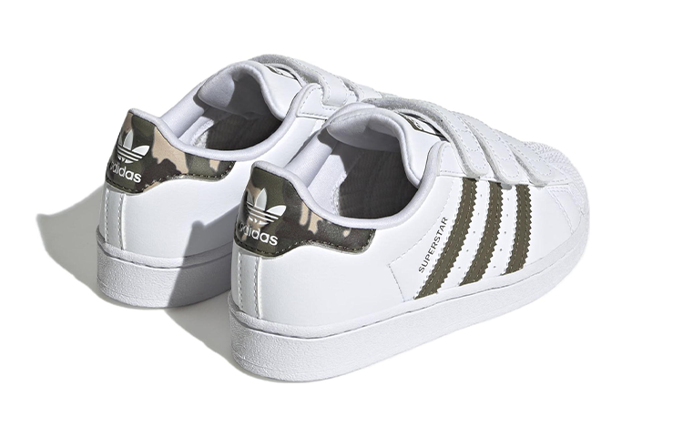 Shop (PS) 阿迪达斯 Superstar 小童 '白色迷彩' HQ4285