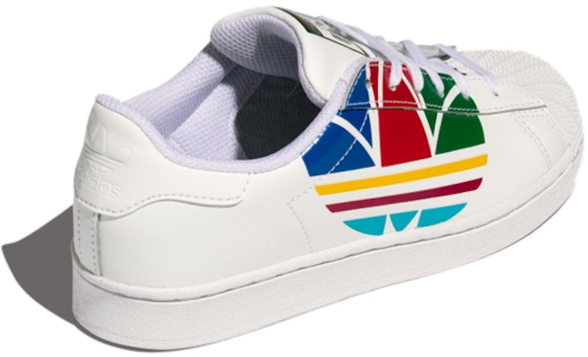 (PS) 아디다스 슈퍼스타 퓨어 J '컬러풀 트레포일 - 클라우드 화이트' FW4008 Shop (PS) 아디다스 슈퍼스타 퓨어 J '컬러풀 트레포일 - 클라우드 화이트' FW4008