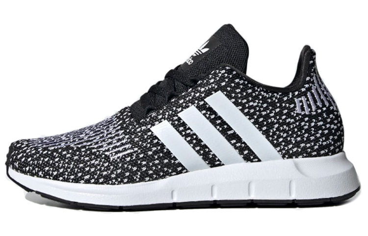(Youth) adidas Swift Run J 'Black White' EF5938