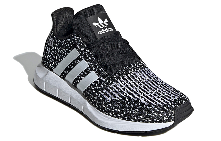 (Youth) adidas Swift Run J 'Black White' 圖 3