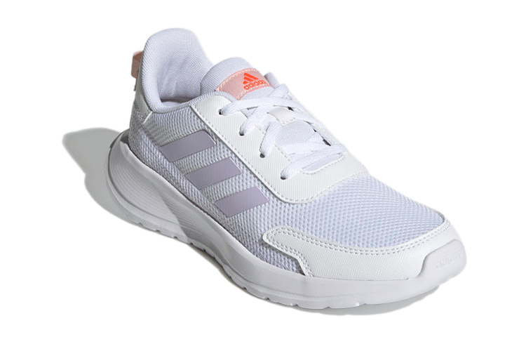 Lookbook 兒童 adidas Tensaur K 舒適防滑運動跑步鞋 白紫色