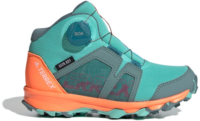 (Preschool) adidas Terrex Agravic Boa Mid Rain.Rdy K 'Green Orange' FX4090 Order (Preschool) adidas Terrex Agravic Boa Mid Rain.Rdy K 'Green Orange' FX4090