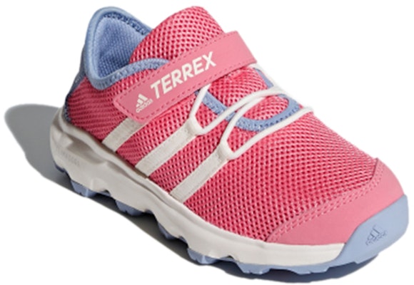 兒童 adidas Terrex CC Voyager Cf K 低幫 兒童跑步鞋 粉白 Lookbook 兒童 adidas Terrex CC Voyager Cf K 低幫 兒童跑步鞋 粉白