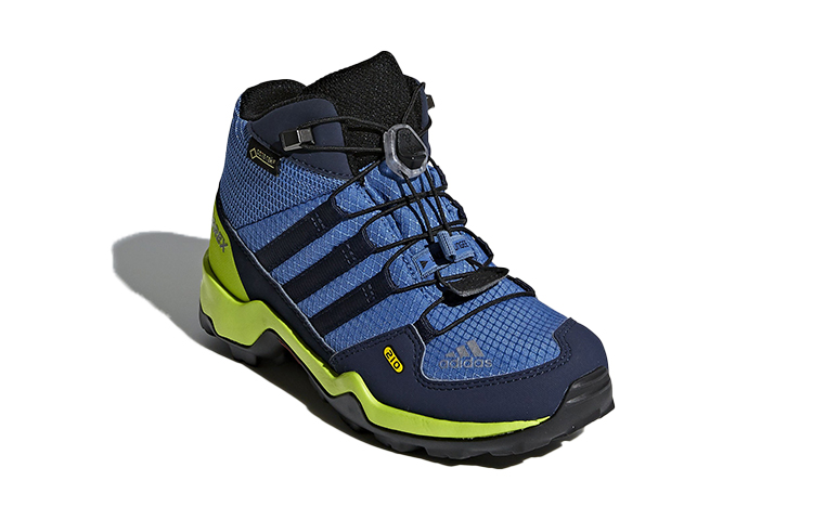 Lookbook (PS) adidas Terrex Mid GTX K Chaussures Bleu/Noir/Vert CM7710