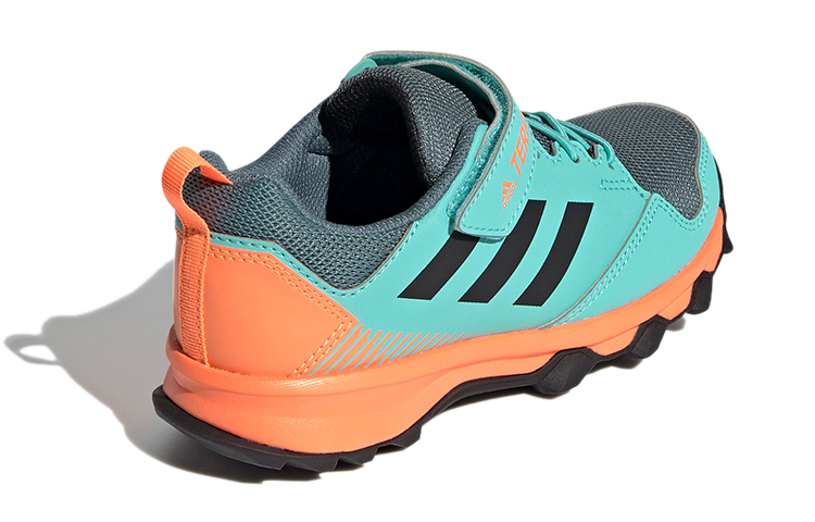 Shop 兒童 adidas Terrex Tracerocker Cf 登山鞋 綠橙色