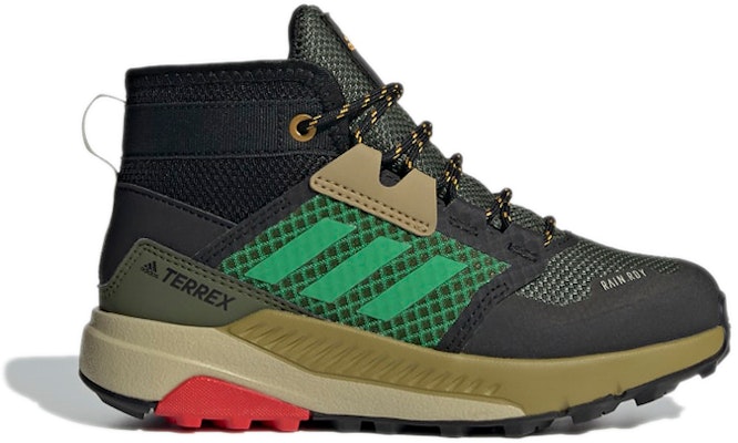 (Preschool) adidas Terrex Trailmaker Mid Rain.Rdy K 'Black Green' FW9323 Order (Preschool) adidas Terrex Trailmaker Mid Rain.Rdy K 'Black Green' FW9323