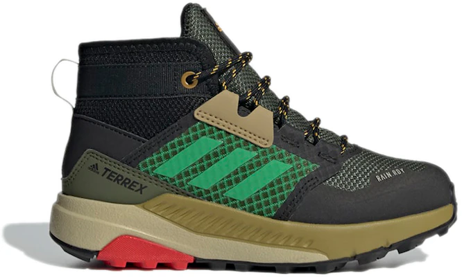 (PS) adidas Terrex Trailmaker Mid Rain.Rdy K ''Noir Vert'' FW9323 Order (PS) adidas Terrex Trailmaker Mid Rain.Rdy K ''Noir Vert'' FW9323