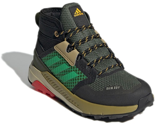 (Preschool) adidas Terrex Trailmaker Mid Rain.Rdy K 'Black Green' FW9323 Lookbook (Preschool) adidas Terrex Trailmaker Mid Rain.Rdy K 'Black Green' FW9323