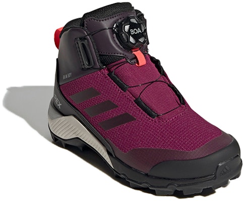 (Preschool) adidas Terrex Winter Mid Boa 'Black Purple' FU7271 Lookbook (Preschool) adidas Terrex Winter Mid Boa 'Black Purple' FU7271