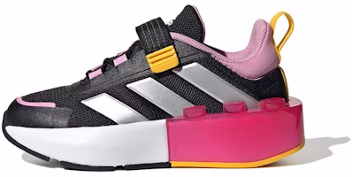(Youth) adidas Tech RNR Elastic Lace and Top Strap x LEGO 'Black Silver Metallic' ID9525 (Youth) adidas Tech RNR Elastic Lace and Top Strap x LEGO 'Black Silver Metallic' ID9525