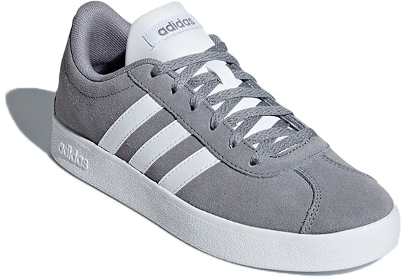 (Preschool) adidas VL Court 2.0 J 'Grey' B75692 Lookbook (Preschool) adidas VL Court 2.0 J 'Grey' B75692
