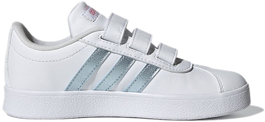 (Preschool) adidas VL Court 2.0 J 'White Vision Metallic' GW2341 Order (Preschool) adidas VL Court 2.0 J 'White Vision Metallic' GW2341