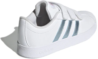 Shop (幼兒款) adidas VL Court 2.0 J 'White Vision Metallic' GW2341