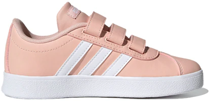 Order 兒童 adidas neo VL Court 2.0 休閒 耐磨輕便 低筒 兒童板鞋 粉色