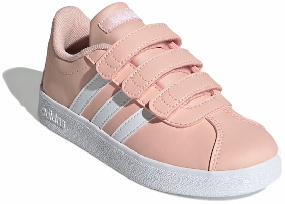 (Preschool) adidas VL Court 2.0 Shoes 'Pink White' GZ7664 Lookbook (Preschool) adidas VL Court 2.0 Shoes 'Pink White' GZ7664