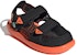 (PS) adidas Sandal Air Ct C Kasual Minimalis Hitam Oren 'Black Orange' GX2473